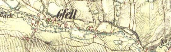 Historická mapa Kfel